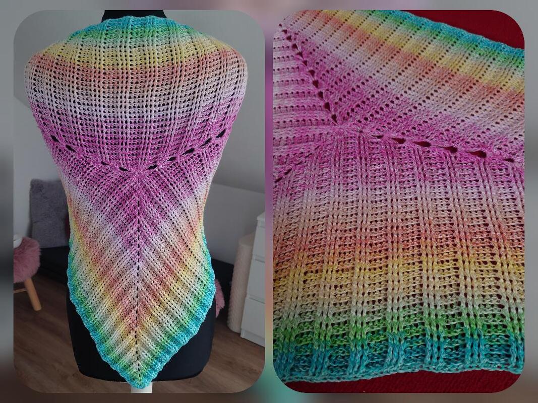 Tuch Florentina häkeln Dreieckstuch