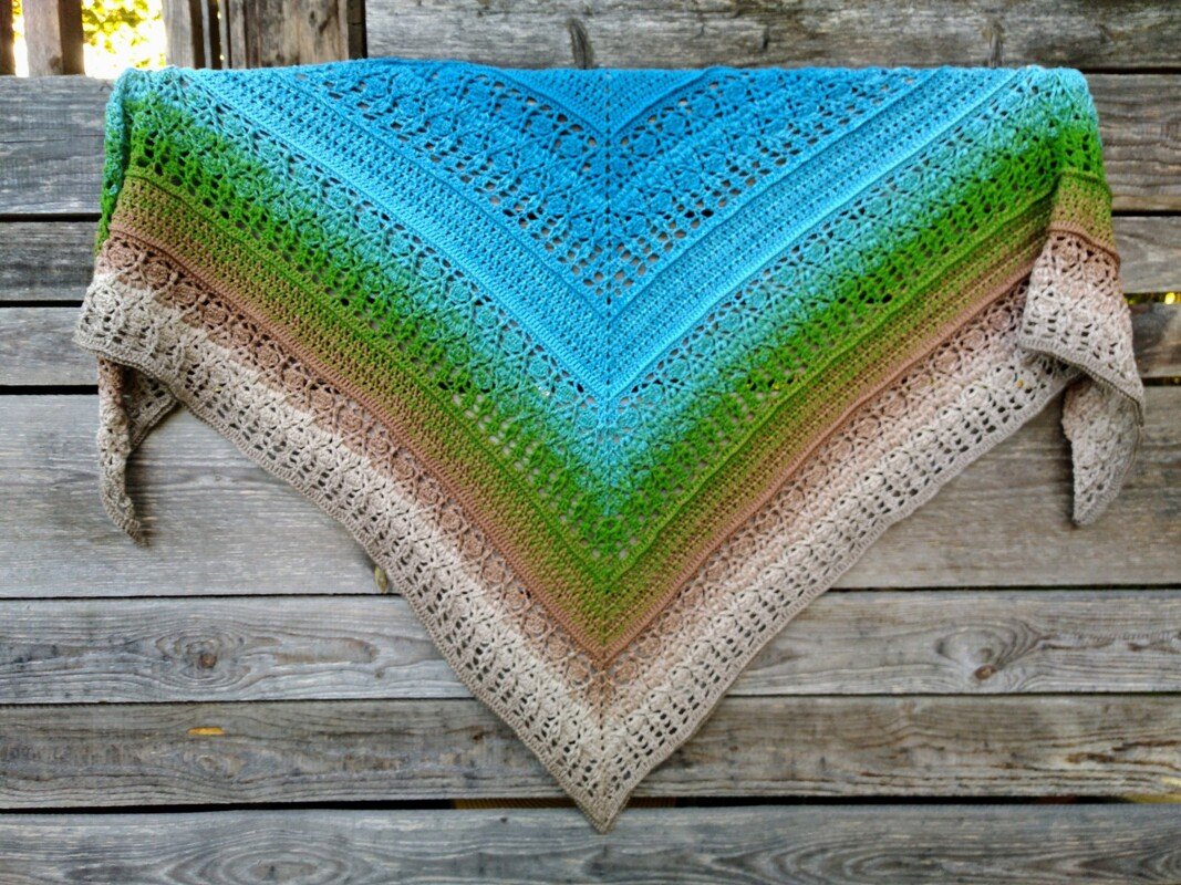 Häkelanleitung Tuch Yuki