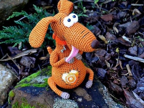 Hund Häckeln Amigurumi Tier Spielzeug Garn