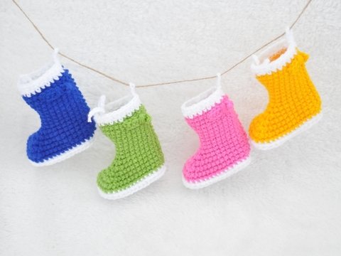 Crochet Pattern for Rubber Boots - Advent Calendar