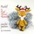Reindeer Crochet Pattern Christmas Amigurumi Rudolf the Red Nosed Deer