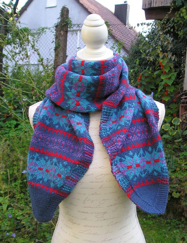 Strickanleitung Schal "Eiskanal" - Bild 3