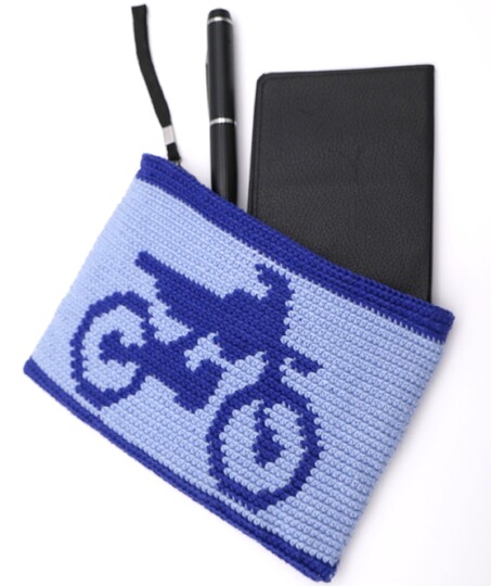 Häkelanleitung Etui Motorrad