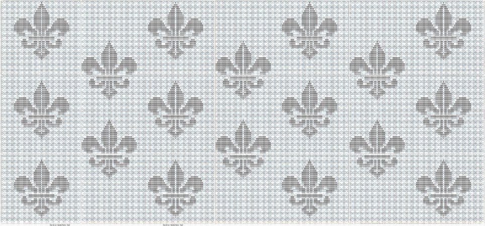Fleur de Lis in rows