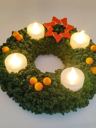 Crochet pattern - Advent wreath