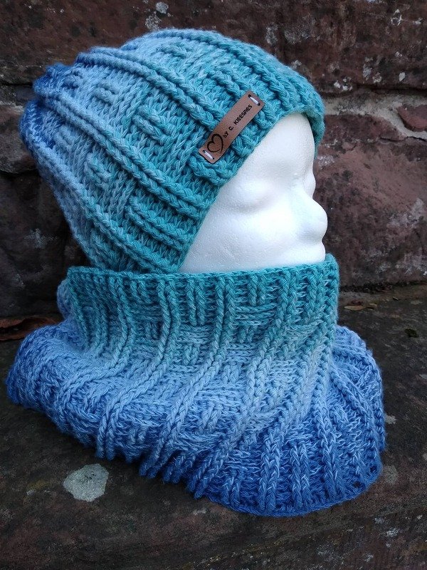 Wintersparset Icy Sticks Häkelanleitung für Mütze und Loop, unisex - Bild 2