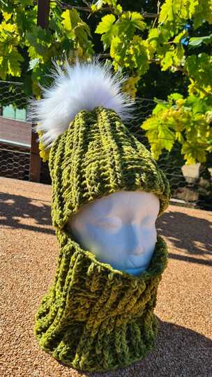 Wintersparset Icy Sticks Häkelanleitung für Mütze und Loop, unisex