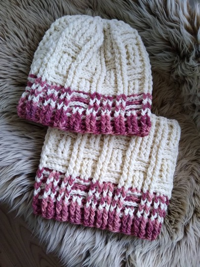 Wintersparset Icy Sticks Häkelanleitung für Mütze und Loop, unisex