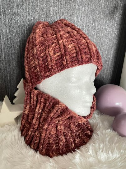 Wintersparset Icy Sticks Häkelanleitung für Mütze und Loop, unisex