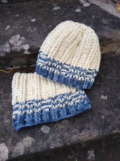 Wintersparset Icy Sticks Häkelanleitung für Mütze und Loop, unisex