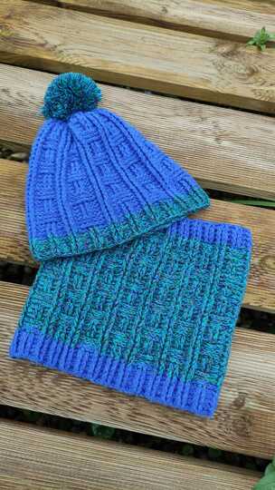 Wintersparset Icy Sticks Häkelanleitung für Mütze und Loop, unisex