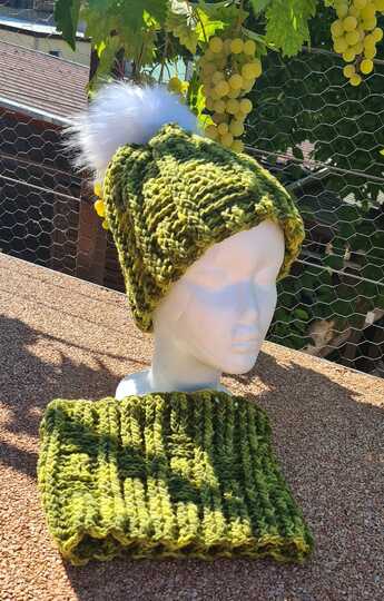 Wintersparset Icy Sticks Häkelanleitung für Mütze und Loop, unisex