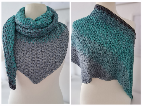 Crochet pattern Triangular Scarf „So easy“ (US)