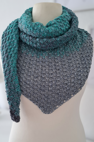 Crochet pattern Triangular Scarf „So easy“ (US)