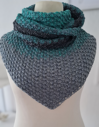 Crochet pattern Triangular Scarf „So easy“ (US)