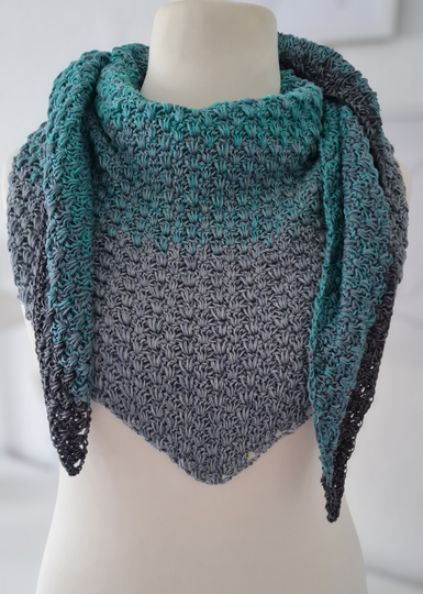 Crochet pattern Triangular Scarf „So easy“ (US)