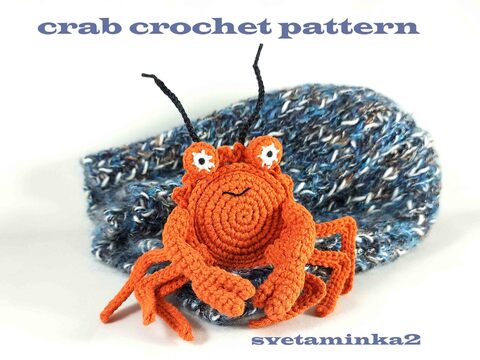 Crab Crochet Pattern Amigurumi Crochet (mini) Crab Stuffed Animal Pattern
