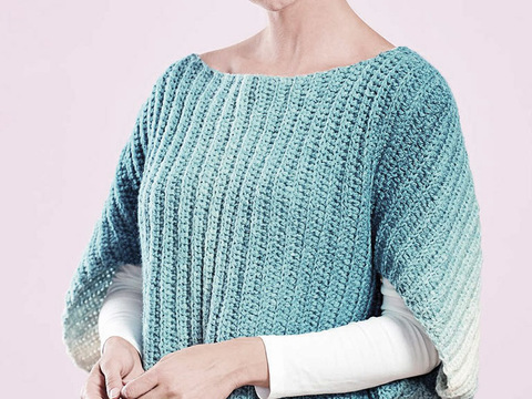 Woolly Hugs Kurz-Cape Hygge, schnell, schick, einfach gemacht