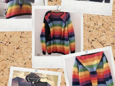 Jacke Kapuzi in allen Größen häkelbar