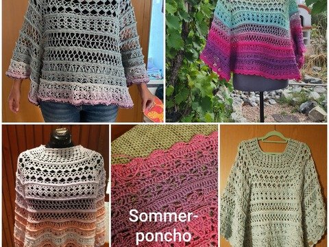 Luftiger Sommerponcho Hinto