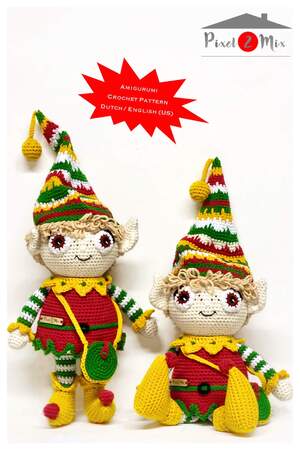Elbert The Christmas Elf - Amigurumi Crochet Pattern