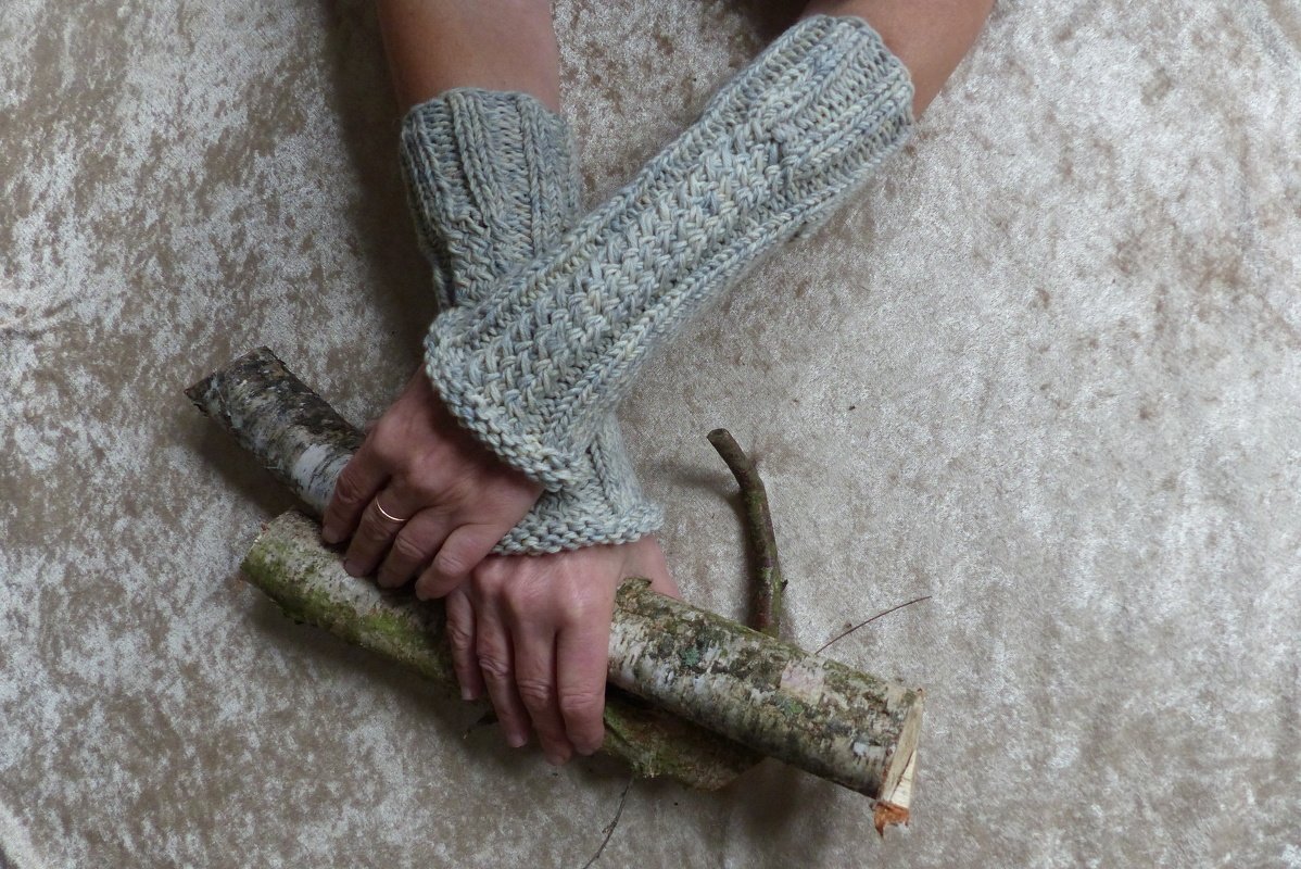 Strickanleitung Armstulpen 19 Grad