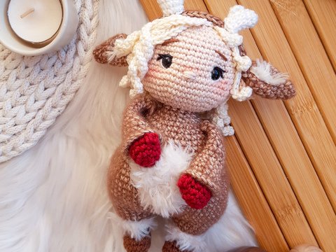 Häkelanleitung Rentiermädchen Enya / Amigurumi / Tiere häkeln