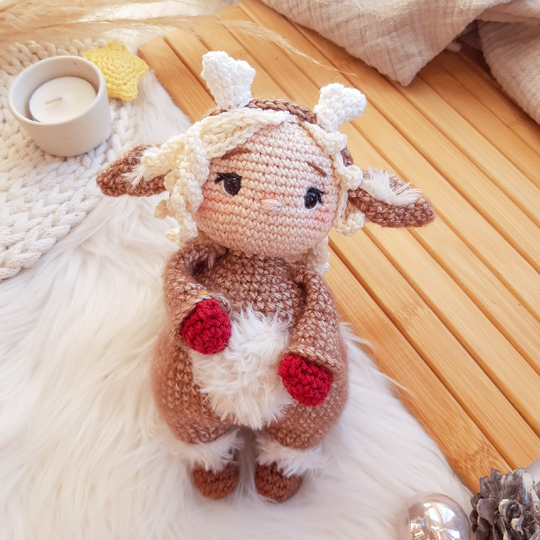 Häkelanleitung Rentiermädchen Enya / Amigurumi / Tiere häkeln