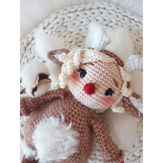 Häkelanleitung Rentiermädchen Enya / Amigurumi / Tiere häkeln