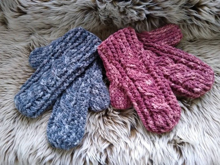 Häkelanleitung "Braids weave" Fäustlinge, one size