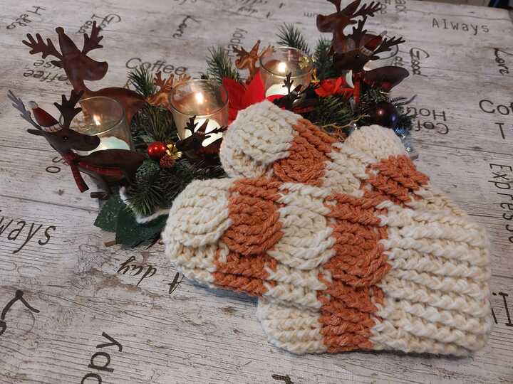 Häkelanleitung "Braids weave" Fäustlinge, one size