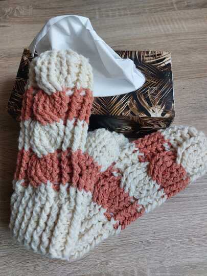 Häkelanleitung "Braids weave" Fäustlinge, one size