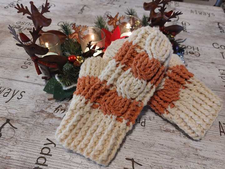 Häkelanleitung "Braids weave" Fäustlinge, one size