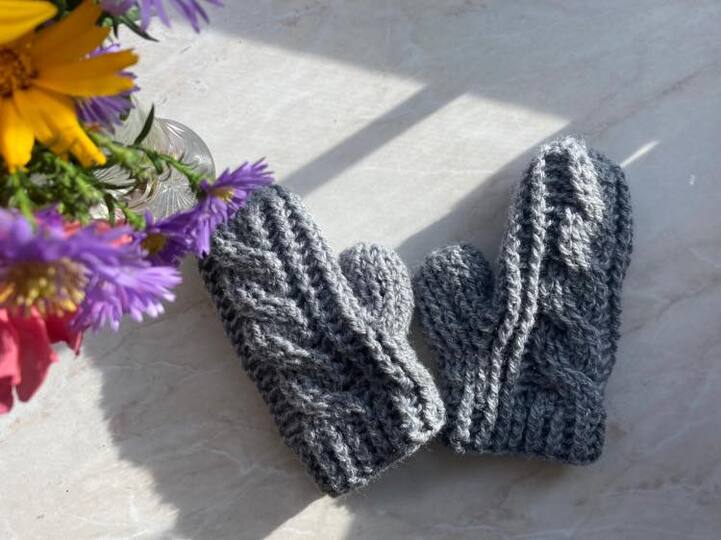 Häkelanleitung "Braids weave" Fäustlinge, one size