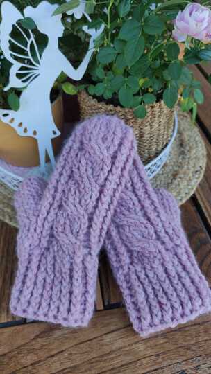 Häkelanleitung "Braids weave" Fäustlinge, one size