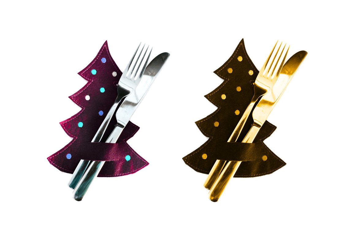 Stickdatei Bestecktasche Weihnachten 13 CM X 18 CM