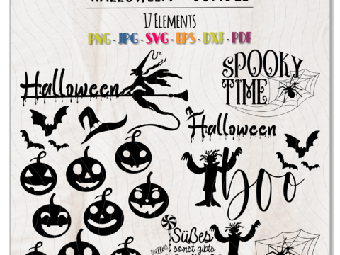 Plotterdatei Halloween Kürbis