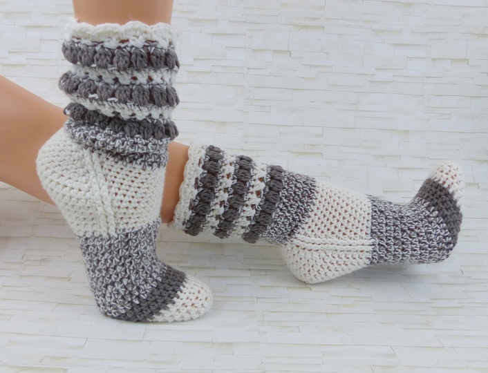 EasySoks17 Häkelanleitung für Wohlfühlsocke zum Schoppern in Größe 26-45