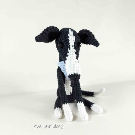 Greyhound Crochet Pattern Crochet Dog Pattern Italian Greyhound Whippet