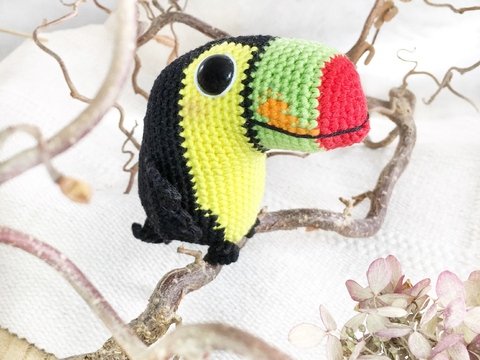 Häkelanleitung Tukan Tico - ohne Annähen