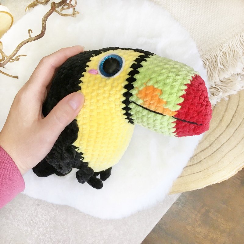 Crochet pattern Tukan Tico - without sewing - Image 4