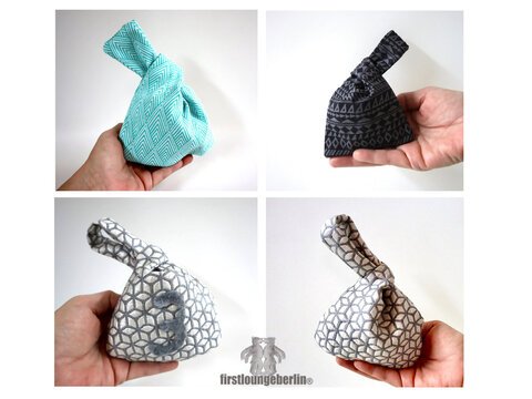 Mini Knotenbeutel Weihnachten Geschenk Geburtstag 3 Varianten je 3 Größen