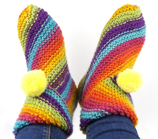 Strickanleitung Hausssocken "Square"