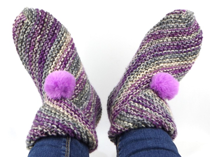 Strickanleitung Hausssocken "Square"