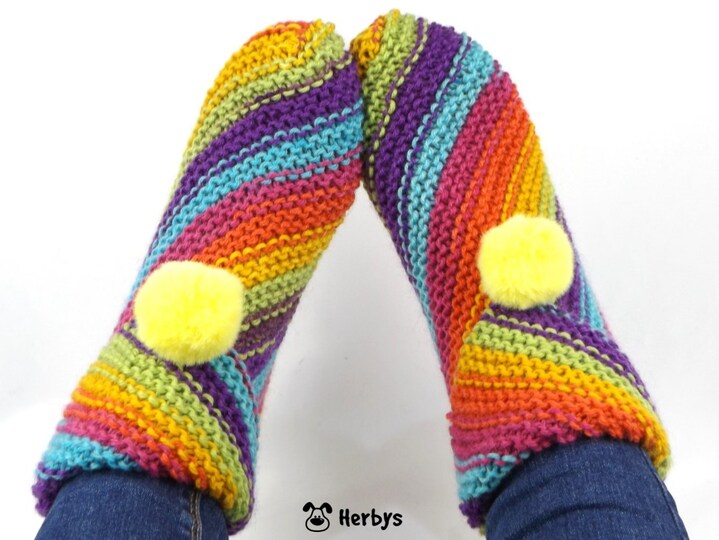 Strickanleitung Hausssocken "Square"