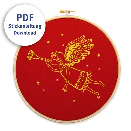 Embroidery Pattern Christmas Angel