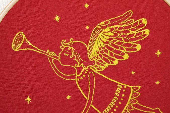 Embroidery Pattern Christmas Angel