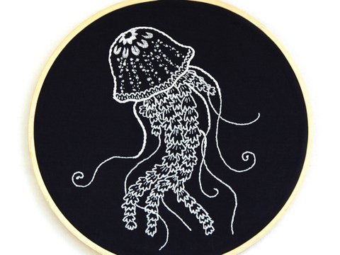Stickanleitung Qualle