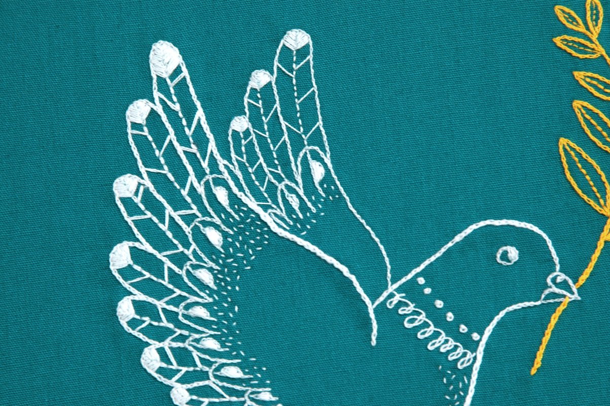 Embroidery Pattern Peace Dove