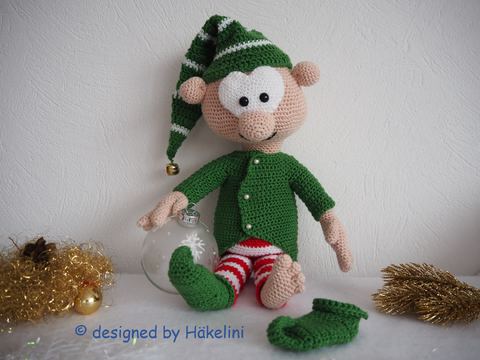 Karl der Weihnachtself – Häkelanleitung von Häkelini